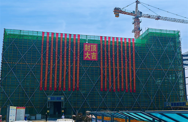 2025年5月20日，江苏公司承建的康乃馨高端织造和智能装备制造一期项目主体结构顺利封顶。